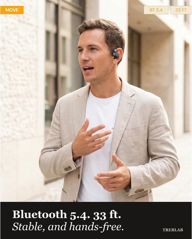 Alt view image 7 of 7 - X-Open Ear Earbuds Wireless Bluetooth, IPX5 Earhook