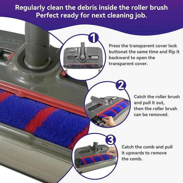 Alt view image 5 of 7 - Swivel Cordless Sweeper with LED Light,Floor Cordless Sweeper, Cordless Electric Sweeper, Rechargeable Cordless Sweeper, Hard Floor Sweeper Roller Sweeper,Lightweight Sweeper for Home Crumbs
