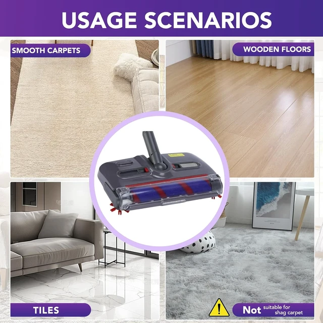 Alt view image 6 of 7 - Swivel Cordless Sweeper with LED Light,Floor Cordless Sweeper, Cordless Electric Sweeper, Rechargeable Cordless Sweeper, Hard Floor Sweeper Roller Sweeper,Lightweight Sweeper for Home Crumbs