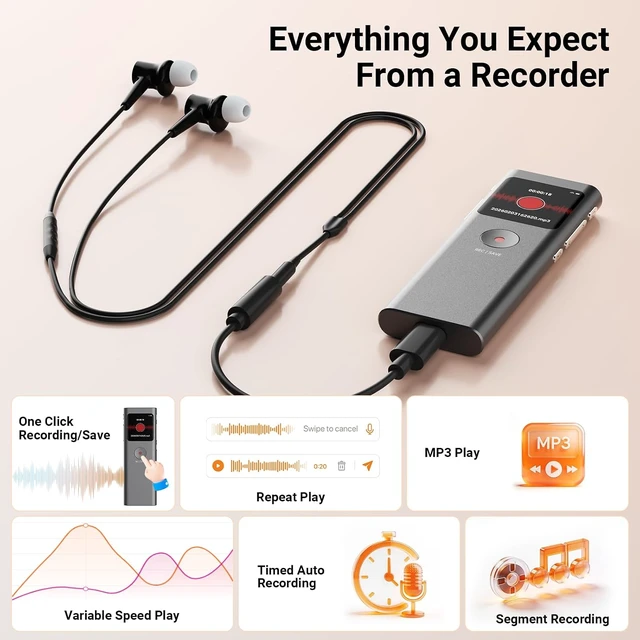 Alt view image 3 of 7 - AI Voice Recorder, Transcribe & Summarize with AI Note Taker