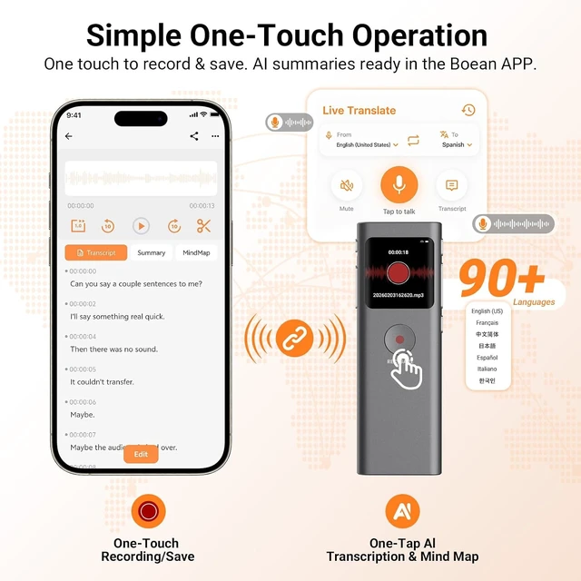 Alt view image 4 of 7 - AI Voice Recorder, Transcribe & Summarize with AI Note Taker