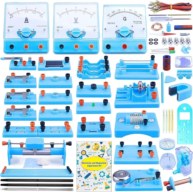 Main image of Physics Labs Basic Electricity Discovery Circuit and Magnetism Experiment kit for High School Students, STEM Kits for Learning Starter Electromagnetism Elementary Electronics