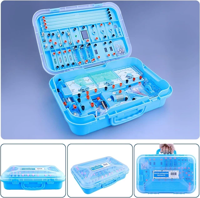 Alt view image 2 of 6 - Physics Labs Basic Electricity Discovery Circuit and Magnetism Experiment kit for High School Students, STEM Kits for Learning Starter Electromagnetism Elementary Electronics
