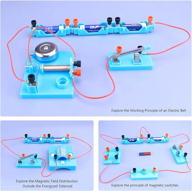 Alt view image 5 of 6 - Physics Labs Basic Electricity Discovery Circuit and Magnetism Experiment kit for High School Students, STEM Kits for Learning Starter Electromagnetism Elementary Electronics