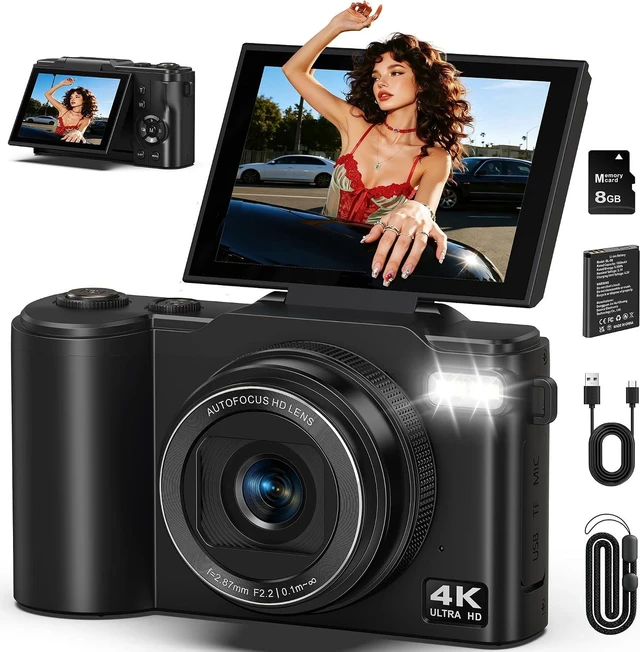 Main image of 4K Digital Camera for Photography, 64MP Vlogging Camera for YouTube