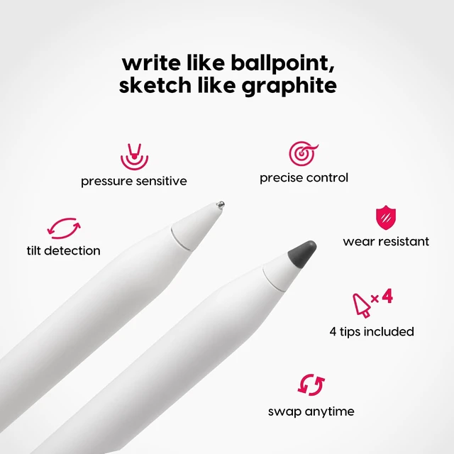 Alt view image 3 of 7 - Rock Paper Pencil v4.0 Paper Feel Matte Screen Protector for iPad Pro 13 (M4, M5) & iPad Air 13 (M2/M3/M4) + 4 Pencil Tips (2 Ballpoint, 2 Graphite) NanoCling, Reusable, Residue Free Fits