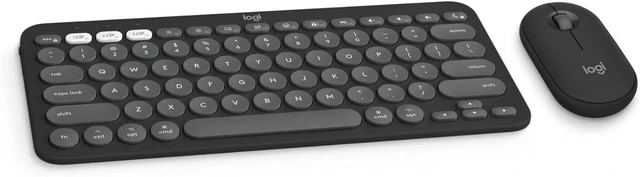 Main image of Pebble 2 Compact Wireless Keyboard & Mouse for Mac, iPad, Graphite