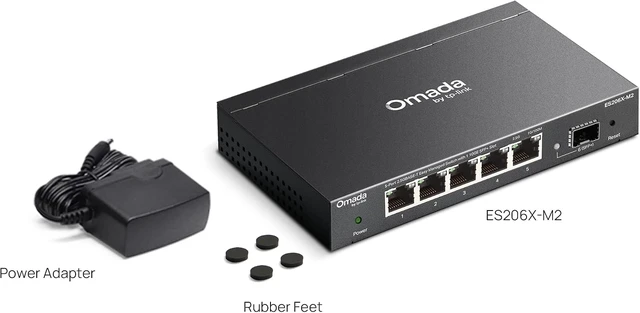 Alt view image 7 of 7 - Omada ES206X-M2, 5 Port 2.5G Easy Managed Switch