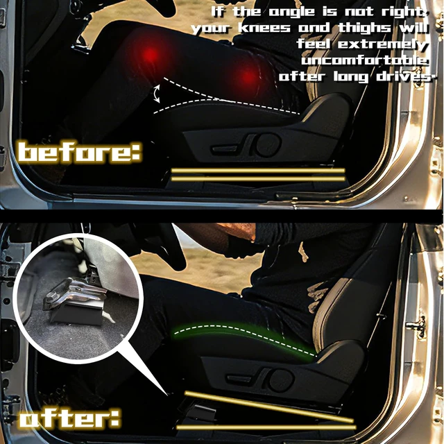 Alt view image 2 of 7 - Premium Front Seat Riser, Front Seat Spacer Compatible with Toyota Tacoma, 4Runner, FJ Cruiser, and Lexus GX460 GX470, Seating Mechanicals Made of High Strength Manganese Steel (Front) (Front Spacer)