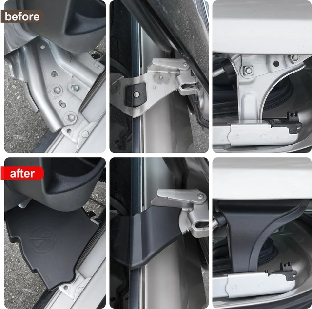 Alt view image 2 of 7 - Compatible with Toyota Sienna 2026 2021-2025 Protective Cover for Car Parts Middle Door Hinge Protection Cover Screw Dust Cover Decorative Accessories (Complete Set)