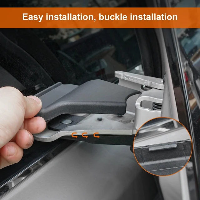 Alt view image 6 of 7 - Compatible with Toyota Sienna 2026 2021-2025 Protective Cover for Car Parts Middle Door Hinge Protection Cover Screw Dust Cover Decorative Accessories (Complete Set)
