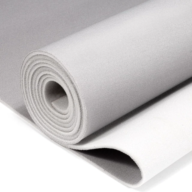 Main image of Auto Headliner Fabric 96" L × 60" W Mesh Type with Foam Backing - Tube Packaging - Gray Interior Replacement Material for Car/Truck/SUV/RV Roof - Home Repair/DIY Headliner Material