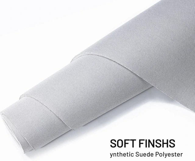 Alt view image 3 of 7 - Auto Headliner Fabric 96" L × 60" W Mesh Type with Foam Backing - Tube Packaging - Gray Interior Replacement Material for Car/Truck/SUV/RV Roof - Home Repair/DIY Headliner Material
