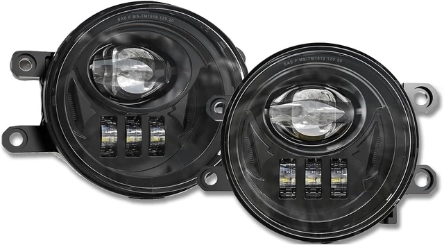 Main image of LED Fog Lights Compatible With 2016-2022 Tacoma, 2014-2022 Runner, 2014-2019 Tundra, Accessories Truck Driving Lamps Assembly Replacement w/Bracket 2 pcs (Black)