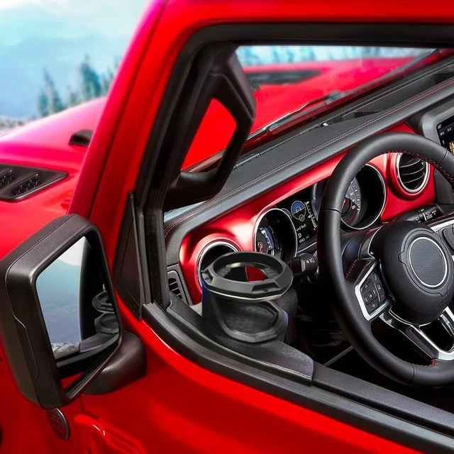 Alt view image 4 of 7 - Cup Holder for Jeep Wrangler (JL) / Gladiator (JT) Left-Side MHG-037