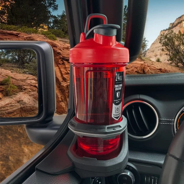 Alt view image 6 of 7 - Cup Holder for Jeep Wrangler (JL) / Gladiator (JT) Left-Side MHG-037