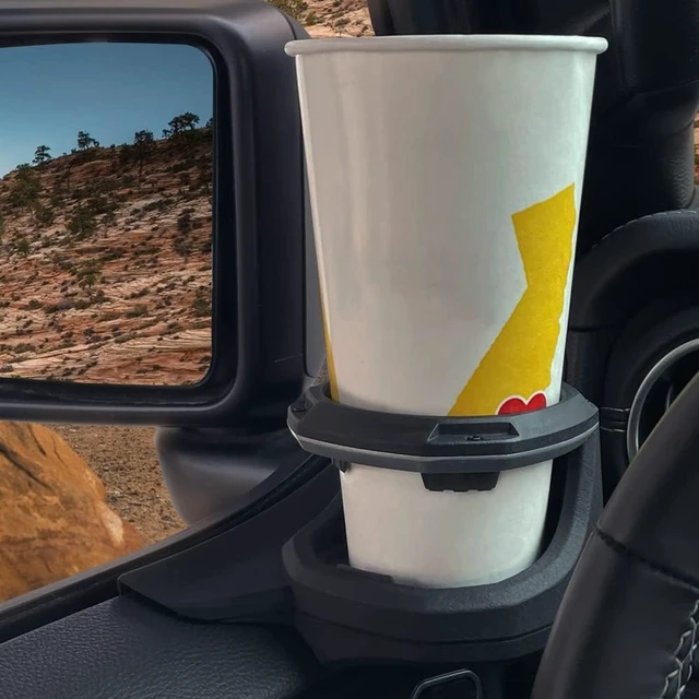 Alt view image 7 of 7 - Cup Holder for Jeep Wrangler (JL) / Gladiator (JT) Left-Side MHG-037