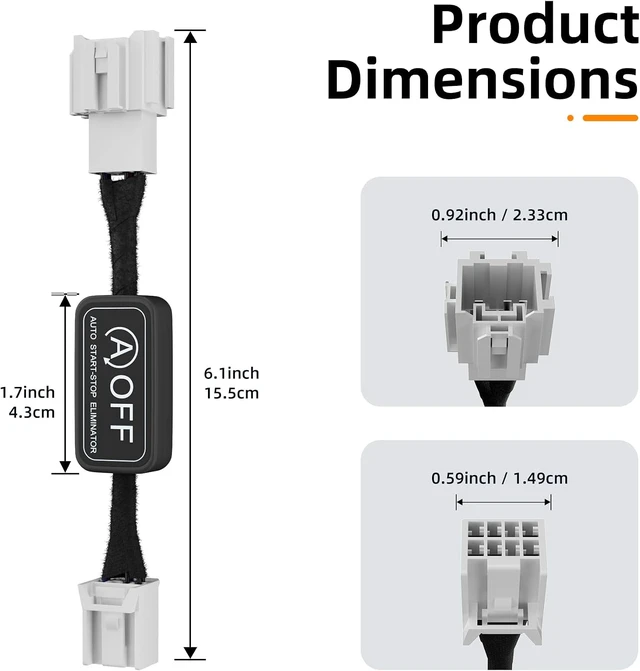 Alt view image 7 of 7 - Auto Start Stop Eliminator for 2019-2022 H.onda Pilot, 2019-2023 H.onda Passport, Engine Idle Stop Start Disabler Delete Device, Automatic Stop Off Module Bypass Harness with Removal Tool