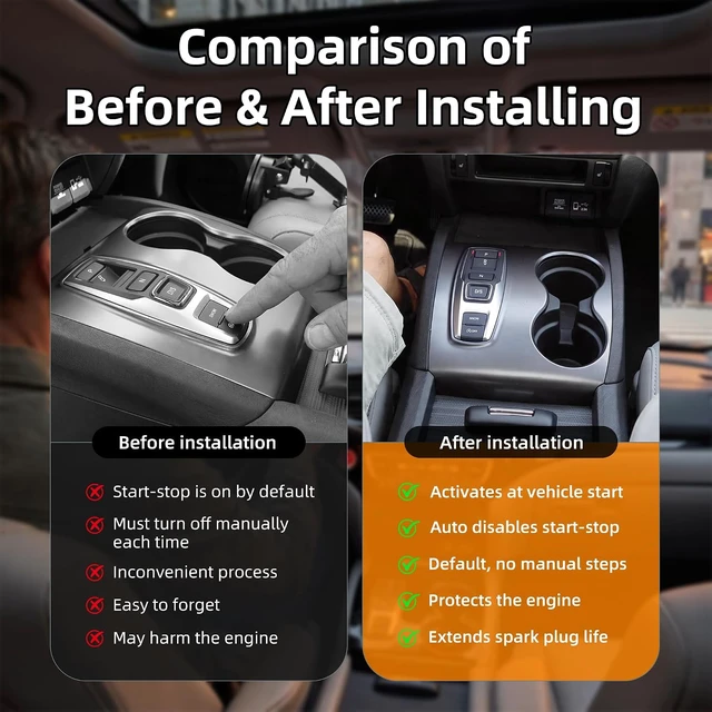 Alt view image 6 of 7 - Auto Start Stop Eliminator for 2019-2022 H.onda Pilot, 2019-2023 H.onda Passport, Engine Idle Stop Start Disabler Delete Device, Automatic Stop Off Module Bypass Harness with Removal Tool
