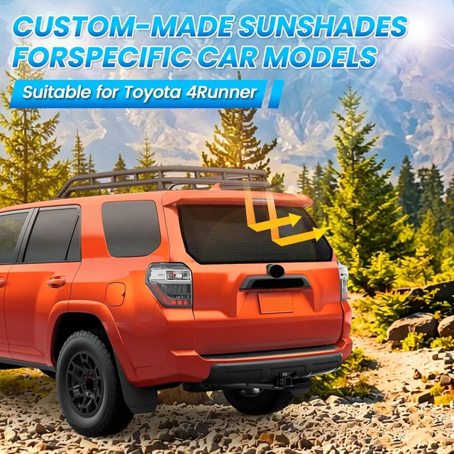 Alt view image 7 of 7 - Magnetic Rear Hatch Bug Screen for Toyota 4Runner Camping
