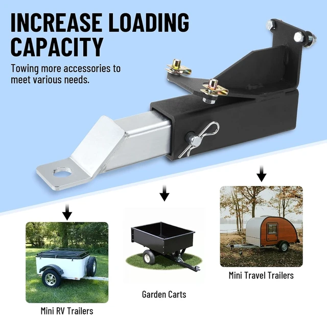Alt view image 3 of 7 - 2" Hitch Kit, Trailer Receiver Hitch 093-1136-23 & 093-1136-98