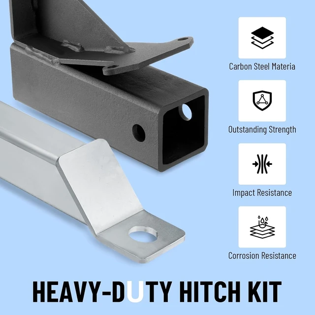 Alt view image 4 of 7 - 2" Hitch Kit, Trailer Receiver Hitch 093-1136-23 & 093-1136-98