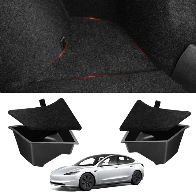 Main image of Trunk Organizer for Tesla Model 3 Highland 2026-2024 TPE Set of 2