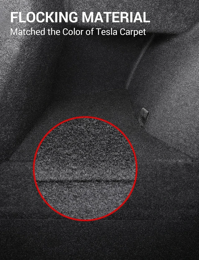 Alt view image 7 of 7 - Trunk Organizer for Tesla Model 3 Highland 2026-2024 TPE Set of 2