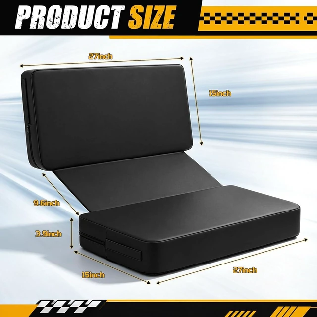 Alt view image 2 of 6 - Go Kart Seat for Two Seater PU Go Cart Seats 2 Person Elastic Strap
