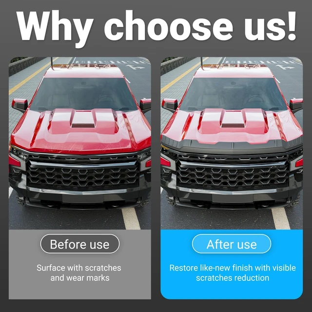Alt view image 6 of 7 - Hood Deflector Compatible with 2019-2026 Chevy Silverado 1500