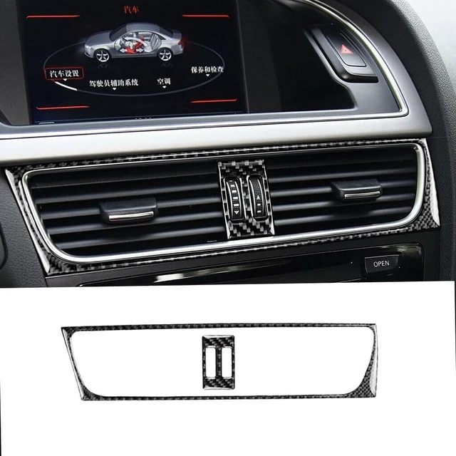 Alt view image 2 of 4 - Real Carbon Fiber Interior Trim Kit For Audi A4 B8 2008-2016 Console Cover