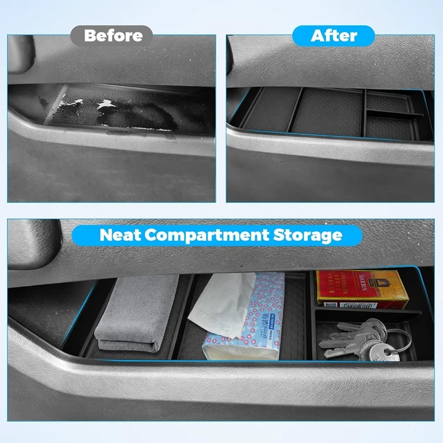 Alt view image 3 of 7 - 5 Set Organizer for 2025 2026 Chevy Equinox Accessories with No-Slip Mat