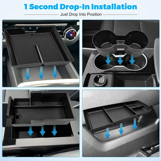 Alt view image 6 of 7 - 5 Set Organizer for 2025 2026 Chevy Equinox Accessories with No-Slip Mat