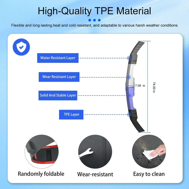 Alt view image 4 of 6 - Hood Deflector Compatible with 2019-2026 Chevy Silverado 1500