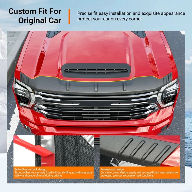 Alt view image 2 of 7 - Hood Deflector Compatible with 2020-2026 Chevy Silverado