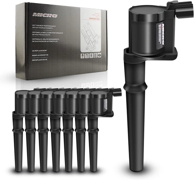 Main image of Set of 8 Ignition Coil Pack Compatible with Ford Mustang Lincoln Navigator Continental Mark VIII Aviator Panoz 4.6L 5.4L V8 Replacement for DG512 UF191 C1141