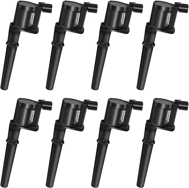 Alt view image 2 of 7 - Set of 8 Ignition Coil Pack Compatible with Ford Mustang Lincoln Navigator Continental Mark VIII Aviator Panoz 4.6L 5.4L V8 Replacement for DG512 UF191 C1141