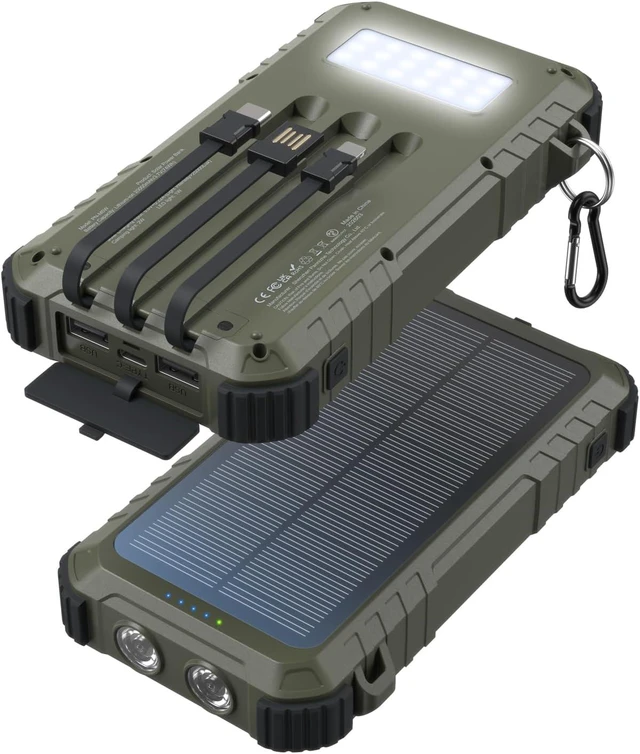Main image of Solar Charger Power Bank 20000mAh Fast Battery Pack for Cell Phones