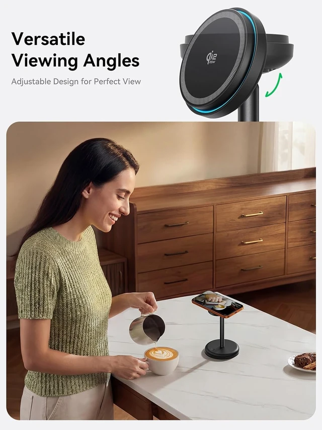 Alt view image 5 of 7 - Magnetic Charging Stand Qi2 25W Fast Charging with Cooling Fan