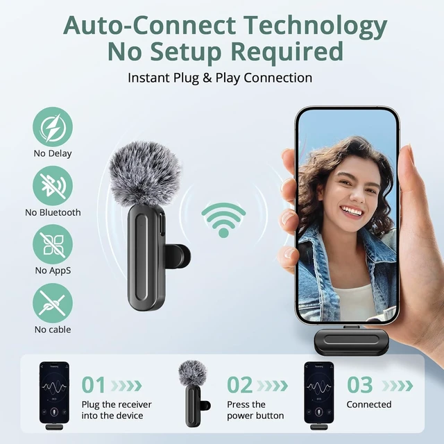 Alt view image 4 of 7 - 71" Auto Face Tracking Tripod for iPhone with 2 Lights, 2 Mics & Remote