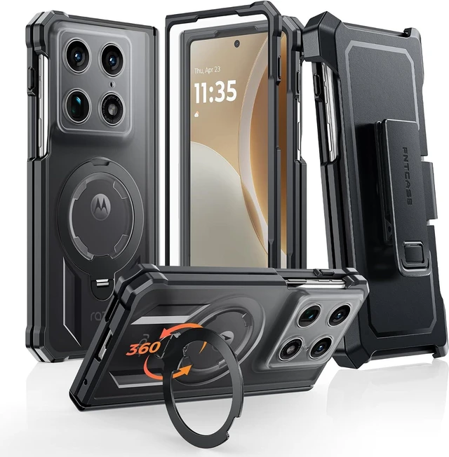 Main image of for Motorala Razr Fold Case with 360 Magnetic Stand, Belt Clip