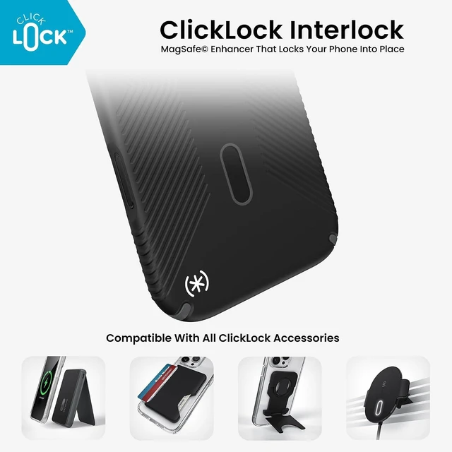 Alt view image 4 of 7 - Presidio2 Grip Clicklock Case for iPhone 18 Pro Max, Black