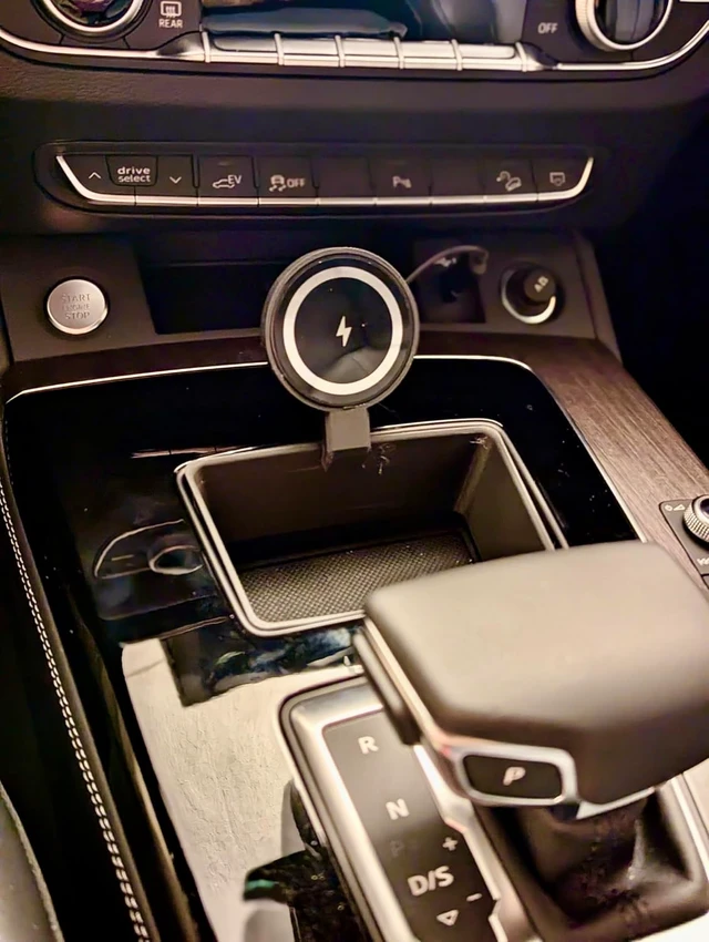 Alt view image 3 of 6 - Phone Charger Mount for Audi Q5 / SQ5 / A5 B9.5 (2020+), Compatible iPhone and Android.