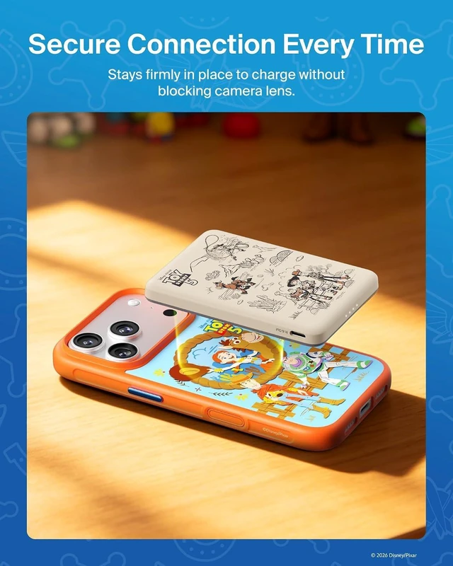 Alt view image 2 of 7 - Disney Toy Story 5 Magnetic Power Bank 5000mAh Portable Charger