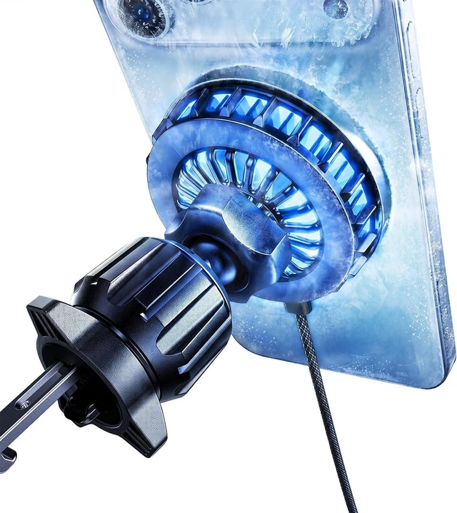 Main image of for iPhone 18 Pro Max Car Charger Mount Holder for Qi2.2 25W Cooling