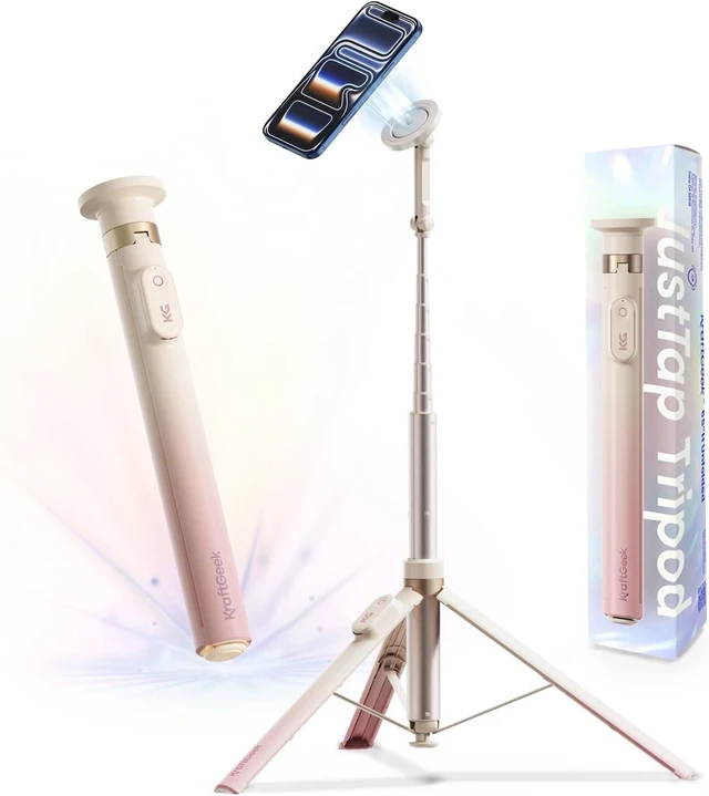 Main image of Magnetic Phone Tripod for iPhone, JustTap Tripod for MagSafe