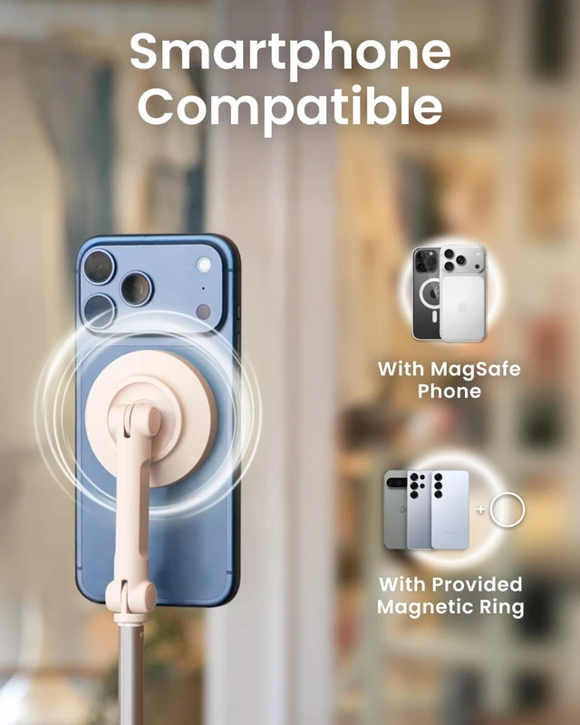 Alt view image 7 of 7 - Magnetic Phone Tripod for iPhone, JustTap Tripod for MagSafe