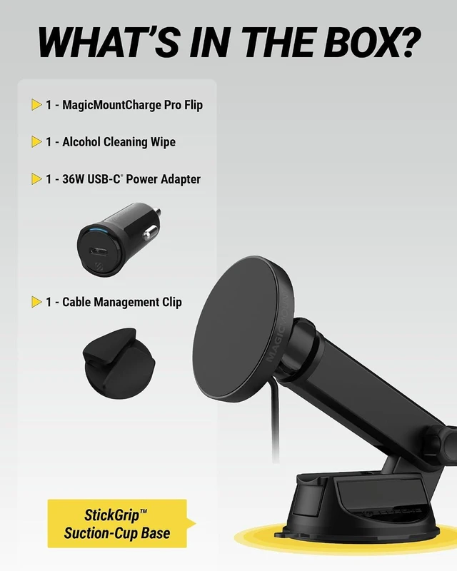 Alt view image 7 of 7 - MPQTRWDA Qi2 MagSafe Car Mount Charger 25W Fast Wireless Magnetic Cell Phone Holder with Adjustable Arm for Windshield or Dashboard Compatible with iPhone 17/16/15/14/13/12 & S25