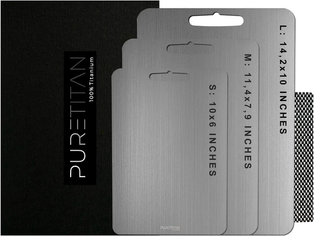 Main image of ® Non-Porous Titanium Cutting Board Superior Hygiene, Dishwasher Safe & Non-Slip