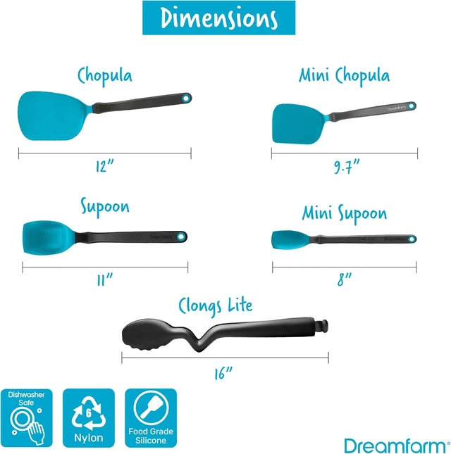 Alt view image 7 of 7 - Everyday Kitchen Essentials Blue BlueBlack, Set of 5